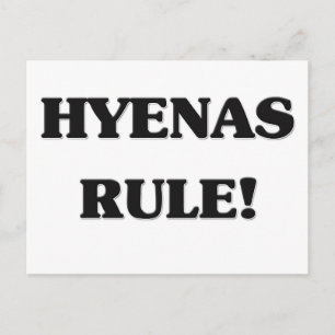 Hyenas Rule Postkarte