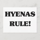 Hyenas Rule Postkarte (Vorderseite)