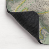 Hyetographische Karte Europa Mousepad (Ecke)