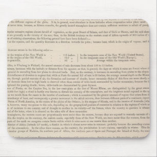 Hyetographische oder Regenkarte der Welt Mousepad