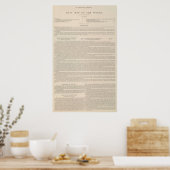 Hyetographische oder Regenkarte der Welt Poster (Küche)