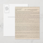 Hyetographische oder Regenkarte der Welt Postkarte (Vorne/Hinten)