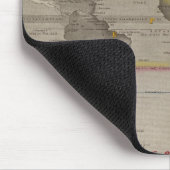 Hyetographische Regenkarte Mousepad (Ecke)