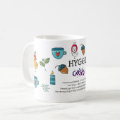 Hyge - Bedeutung und Ausrottung Niedlicher Doodles Kaffeetasse (Vorderseite Links)