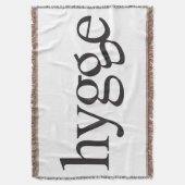 Hyge Black and White Throw Blanket Decke (Vorderseite Vertikal)