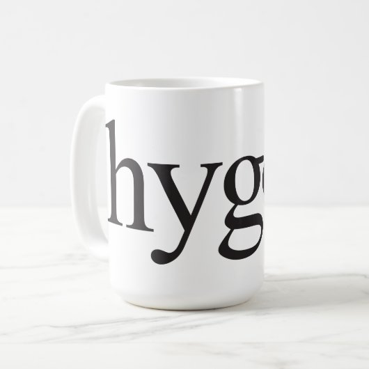 Hyge Black/White Tasse (Vorderseite Links)