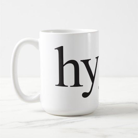 Hyge Black/White Tasse (Links)