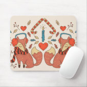 Hygee Christmas Fox Mousepad (Mit Mouse)