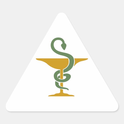 HYGEIA DREIECKIGER AUFKLEBER (Vorderseite)