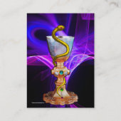 HYGEIA-KÖRPER, ARZNEIMITTEL Lila blau Visitenkarte (Rückseite)