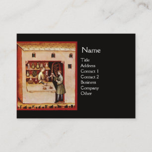 HYGEIA-MONOGRAMM-Arzneimittel, Apotheke, schwarz Visitenkarte