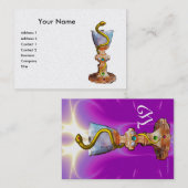 HYGEIA-Muschel, PHARMAZEUTISCHES MONOGRAMM.Ei-Papi Visitenkarte (Vorne/Hinten)