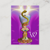 HYGEIA-Muschel, PHARMAZEUTISCHES MONOGRAMM.Ei-Papi Visitenkarte (Rückseite)