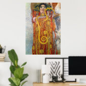 Hygeia von Gustav Klimt Poster (Heimbüro)