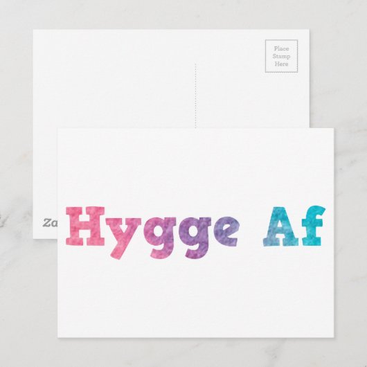 hygge af postkarte (Vorne/Hinten)