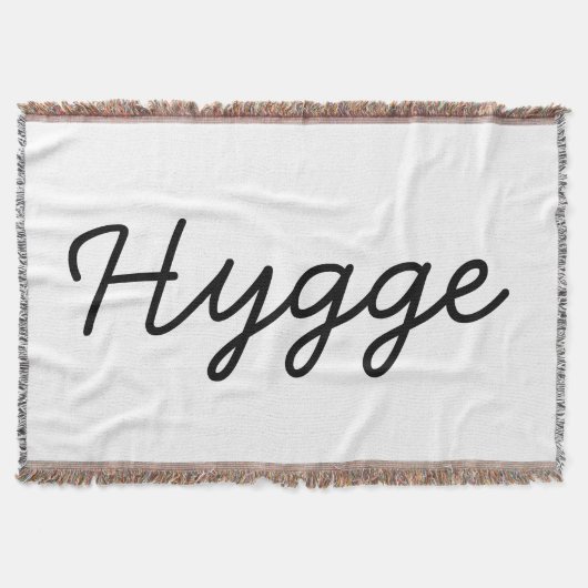 Hygge Black Elegant Decke (Vorderseite)