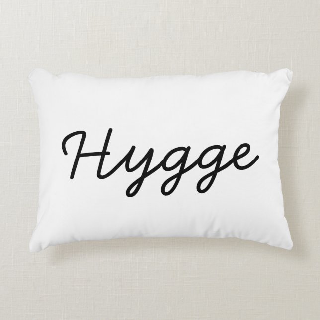 Hygge Black Elegant Dekokissen (Vorderseite)