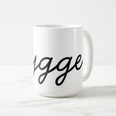 Hygge Black Elegant Kaffeetasse (VorderseiteRechts)