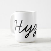 Hygge Black Elegant Kaffeetasse (Vorderseite Links)
