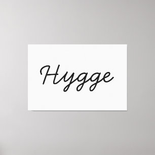 Hygge Black Elegant Leinwanddruck