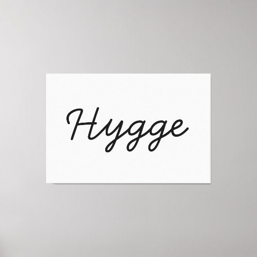 Hygge Black Elegant Leinwanddruck (Vorderseite)