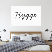 Hygge Black Elegant Leinwanddruck (Insitu (Schlafzimmer))