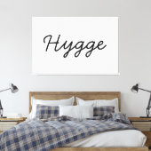 Hygge Black Elegant Leinwanddruck (Insitu (Schlafzimmer))