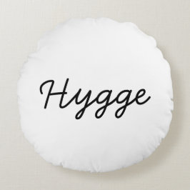 Hygge Black Elegant Rundes Kissen