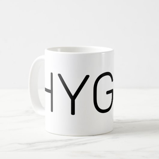 Hygge Black Kaffeetasse (Vorderseite Links)