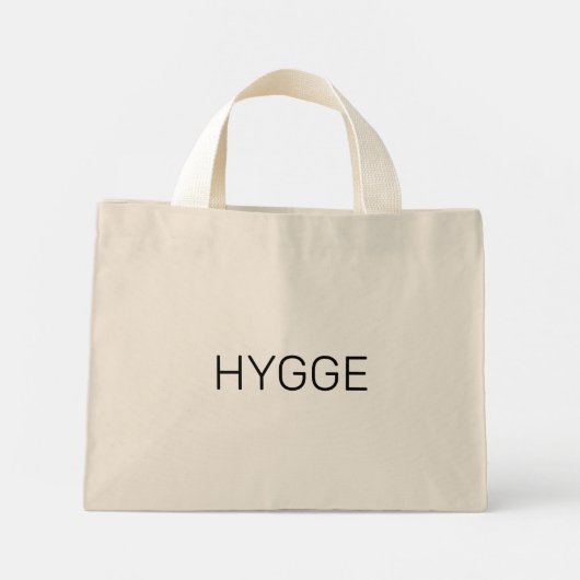 Hygge Black Mini Stoffbeutel (Rückseite)