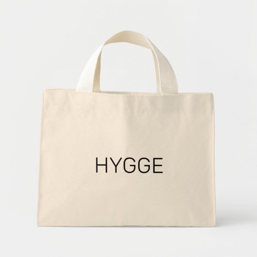 Hygge Black Mini Stoffbeutel (Vorne)