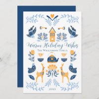 Hygge Blue | Yellow Unique Warme Holiday Wishings