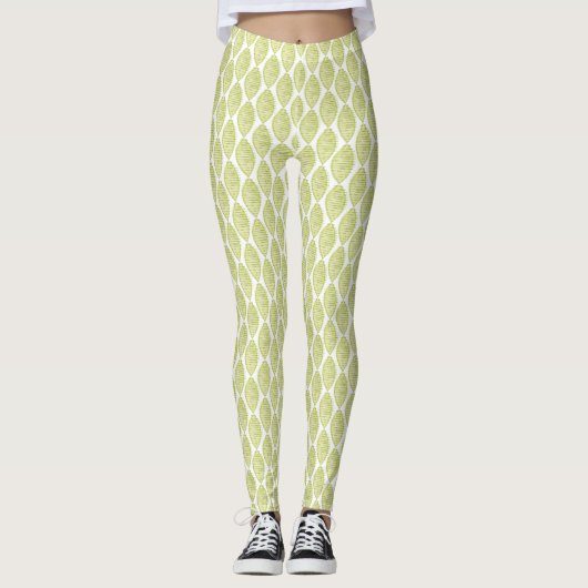 Hygge Blumen-Muster Leggings (Vorderseite)