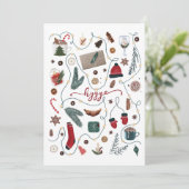 Hygge Christmas Collection Feiertagskarte (Stehend Vorderseite)