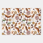 Hygge Christmas Cookie Pattern Geschenkpapier Set (Vorderseite 3)