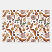 Hygge Christmas Cookie Pattern Geschenkpapier Set (Vorderseite)