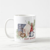 Hygge Christmas Niedlich Gnome Nordic Holidays Kaffeetasse (Links)