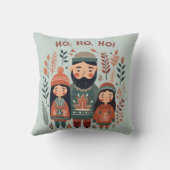 Hygge Christmas Scandinavian Cozy Family Kissen (Rückseite)