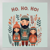 Hygge Christmas Scandinavian Cozy Family Poster (Vorne)