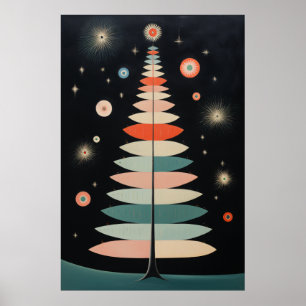 Hygge Christmas Tree Poster