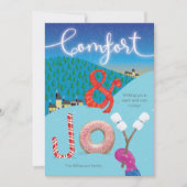 Hygge Comfort und Freude Illustrierte Leckereien Karte (Vorderseite)