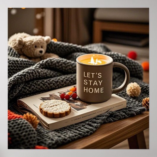 Hygge Cosy Night Celebrate gemütliche Nächte Poster (Vorne)