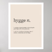 Hygge Definition Art Print Poster (Vorne)