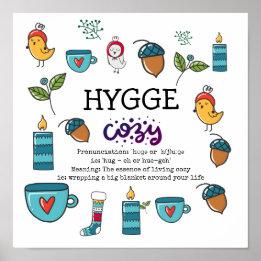 HYGGE - Die Bedeutung und die Ausprägung Niedliche Poster