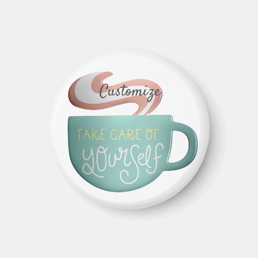 Hygge Drink Self-Care Thunder_Cove Magnet (Vorne)