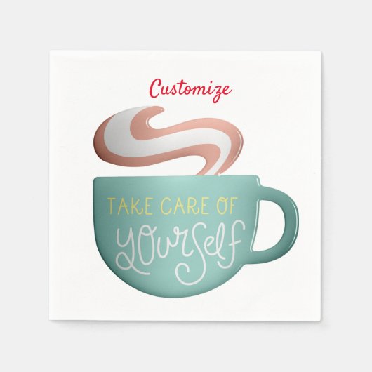 Hygge Drink Self-Care Thunder_Cove Serviette (Vorderseite)