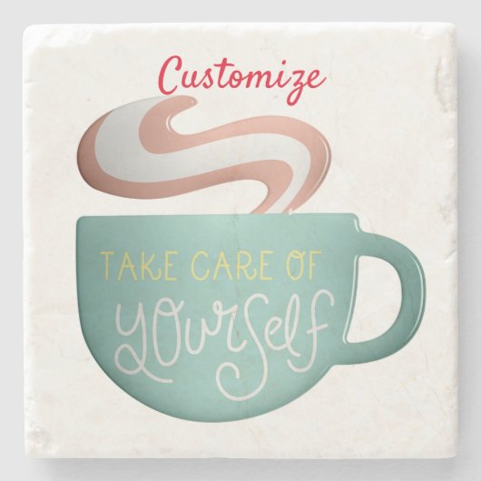 Hygge Drink Self-Care Thunder_Cove Steinuntersetzer (Vorderseite)