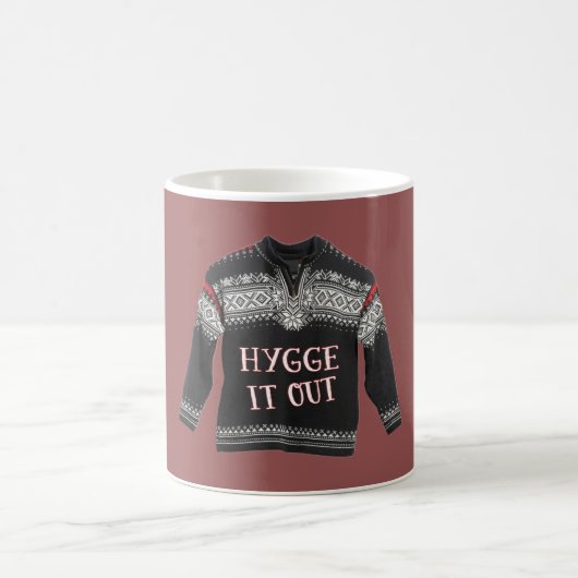 HYGGE ES HERAUS (rote Tasse) Kaffeetasse (Mittel)