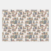 Hygge Gemütliche Bücher Ecke Geschenkpapier Set (Vorderseite 2)