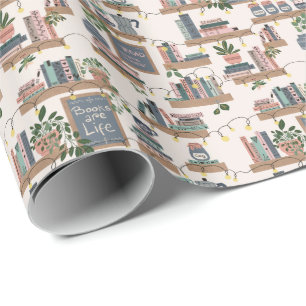 Hygge Gemütliche Büchercke Geschenkpapier